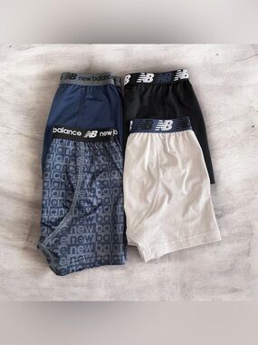 New Balance Boys Performance Boxer Briefs 4-Pack NWOT Size Small 6-8
